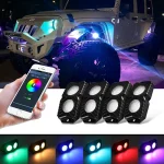 LED Rock Lights Underglow Kit with APP Remote Control