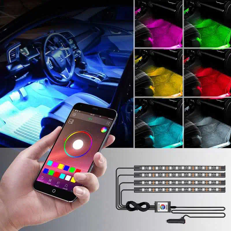 48 LED DC 12V APP Interior LED Accent Kit