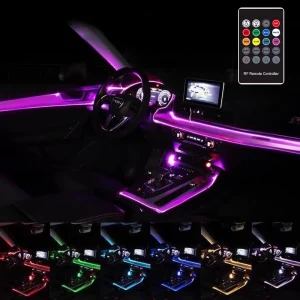 Romote Control Fiber Optic Light Ambient Lighting Car Interior Light Strips