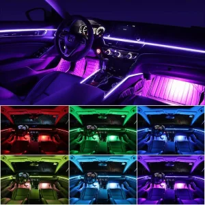 Car Interior Light Strips Fiber Optic Lights Single Color