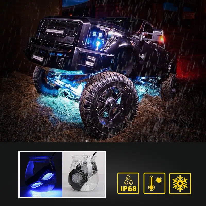 LED Rock Lights Underglow Kit with APP Remote Control - Image 4